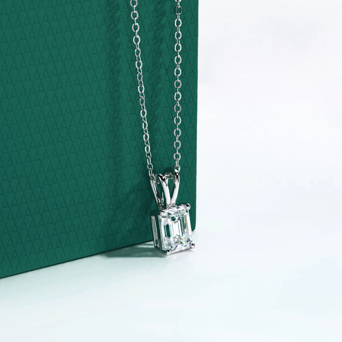 Colar Esmeralda Moissanite Prata 925 Luar Meridiana - foto 3