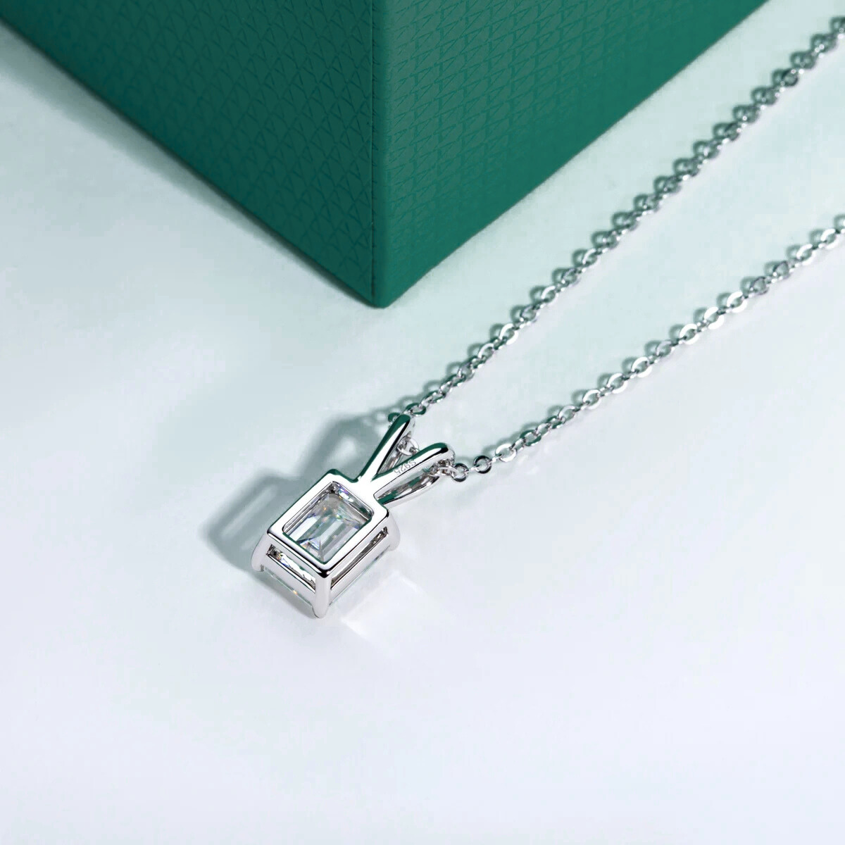 Colar Esmeralda Moissanite Prata 925 Luar Meridiana - foto 4