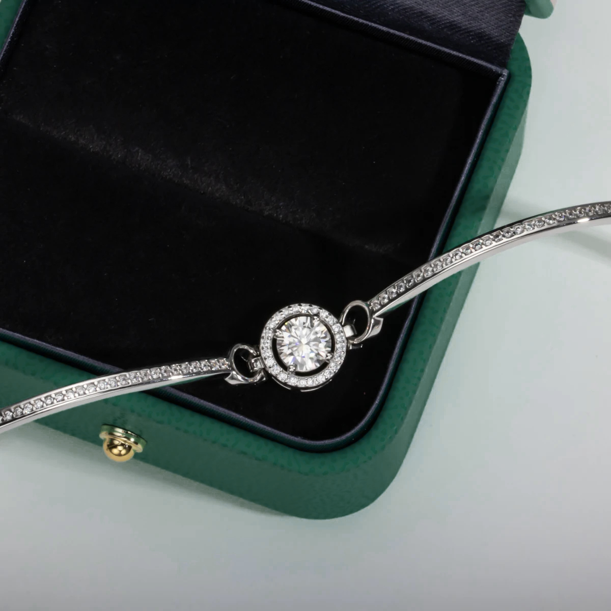 Bracelete Clasique Moissanite Moissanite Pulseira