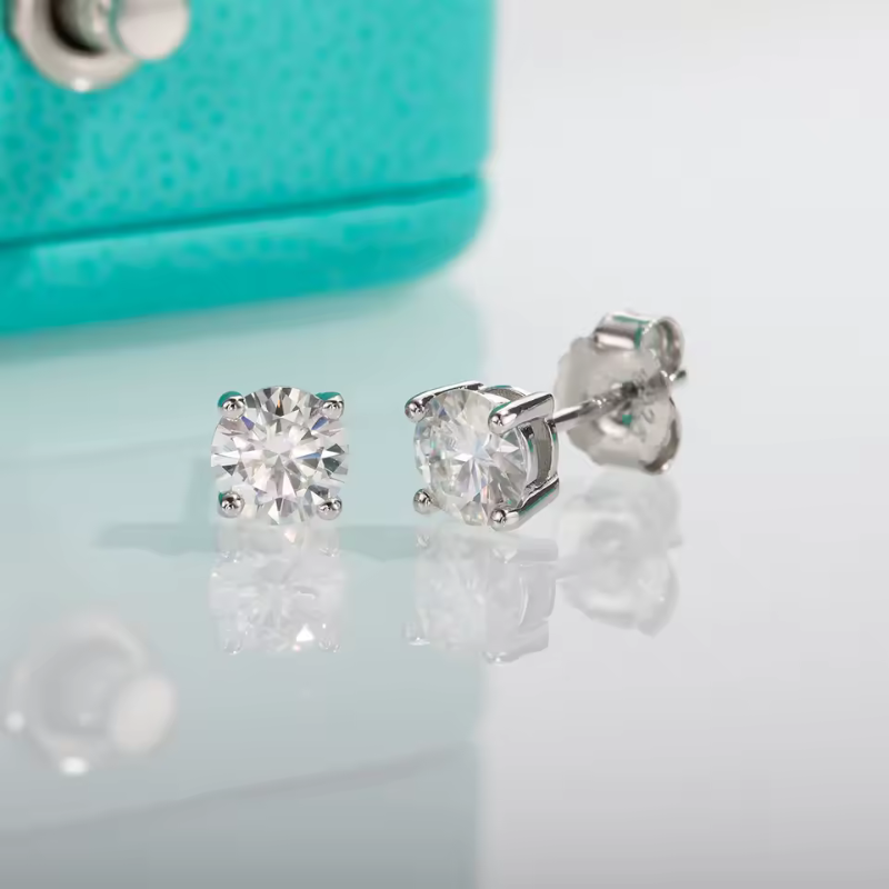 Brinco Ponto de Luz Moissanite Prata 925 Luar Cristal - foto 3