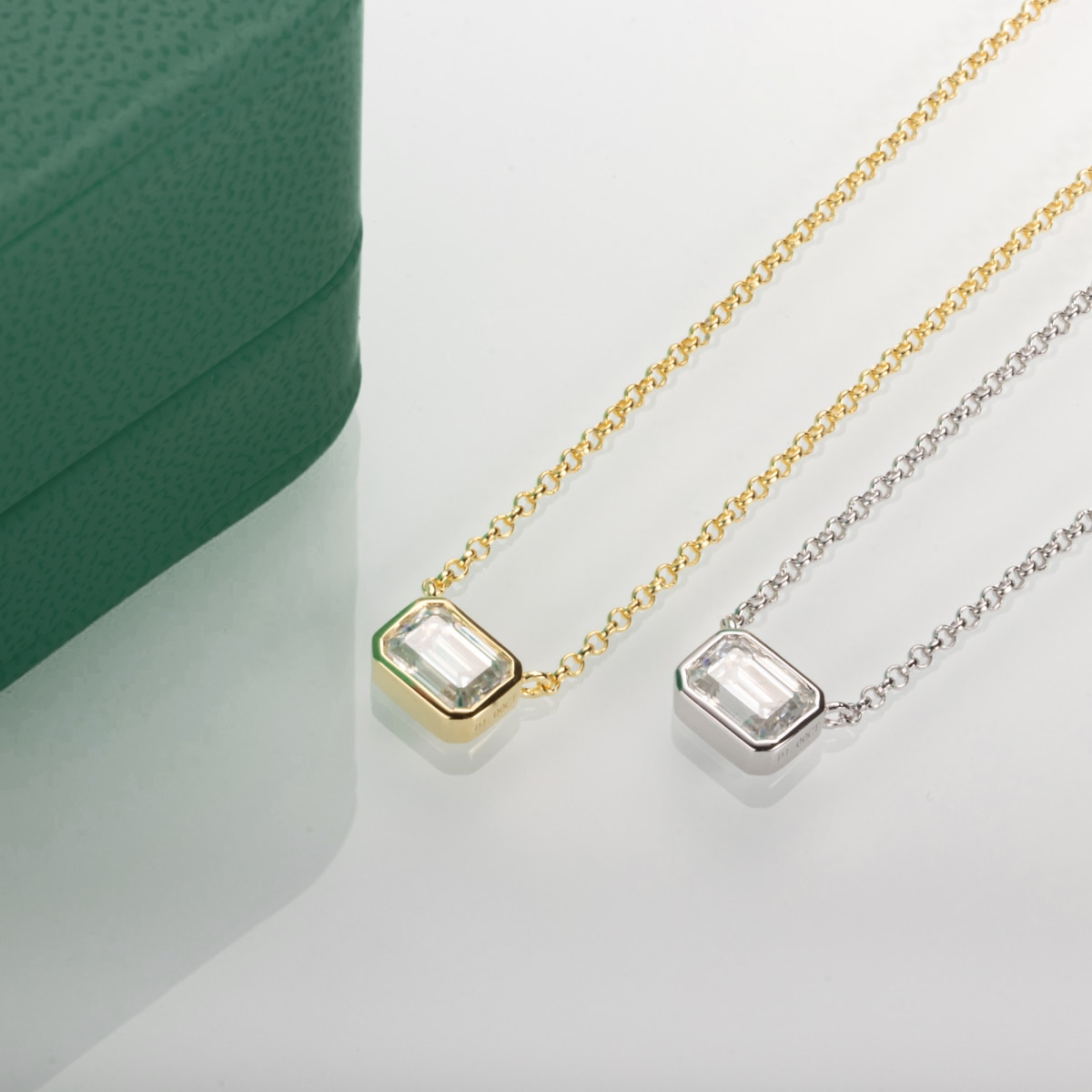 Colar Elegante Moissanite em Prata 925 Luar Livia
