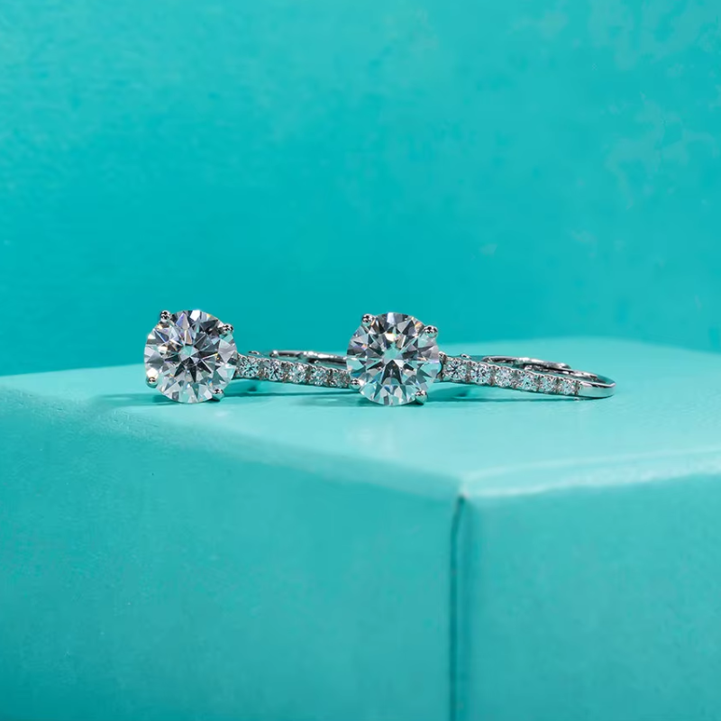 Brinco Pêndulo Moissanite Prata 925 Luar Fiorella - foto 4