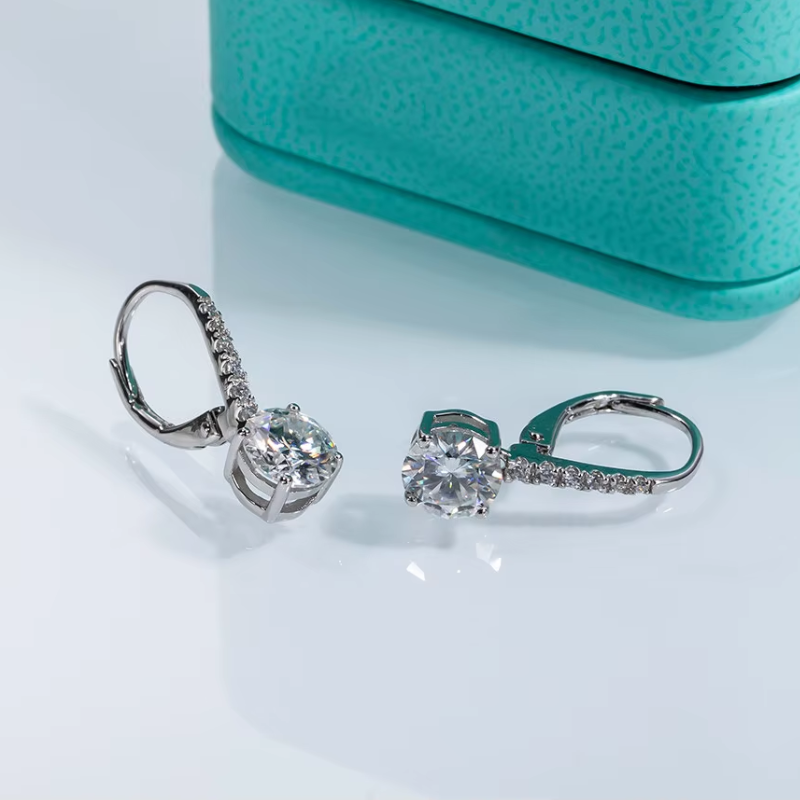 Brinco Pêndulo Moissanite Prata 925 Luar Fiorella - foto 5
