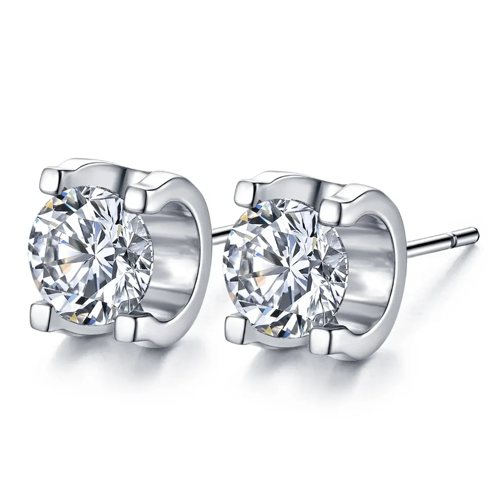 Brinco Solitário Moissanite Prata 925 Luar Stars - foto 14