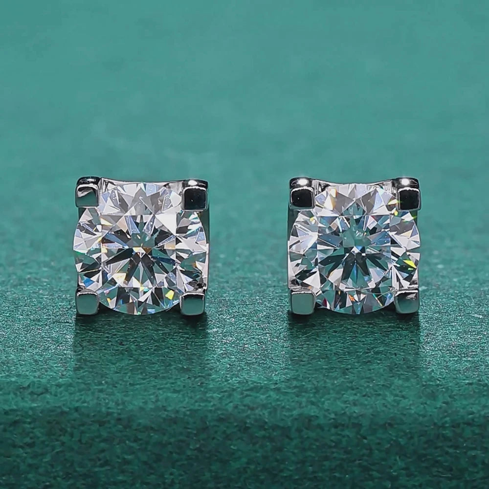 Brinco Solitário Moissanite Prata 925 Luar Stars - foto 2