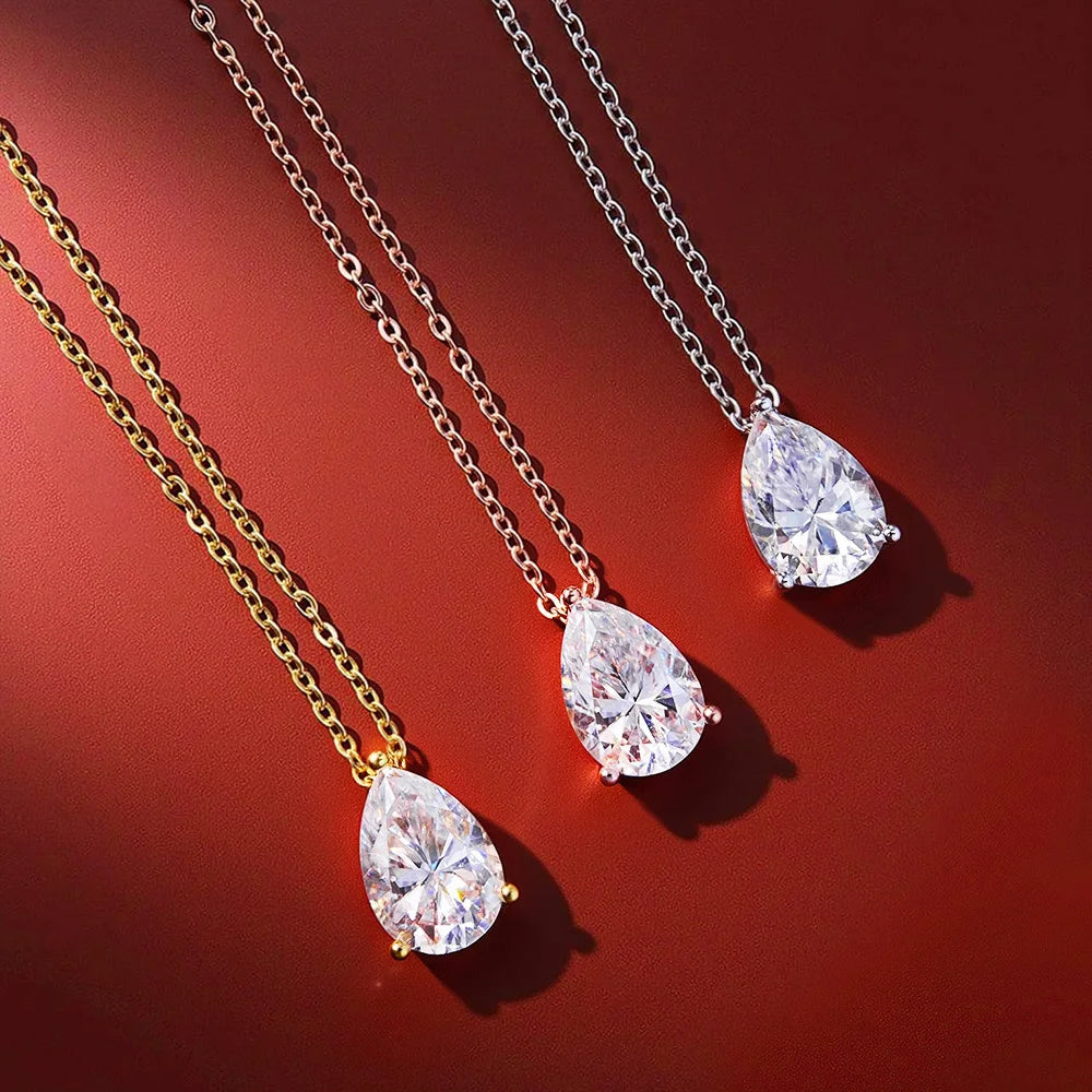 Colar Gota Moissanite Prata 925 Luar Orvalho - foto 2