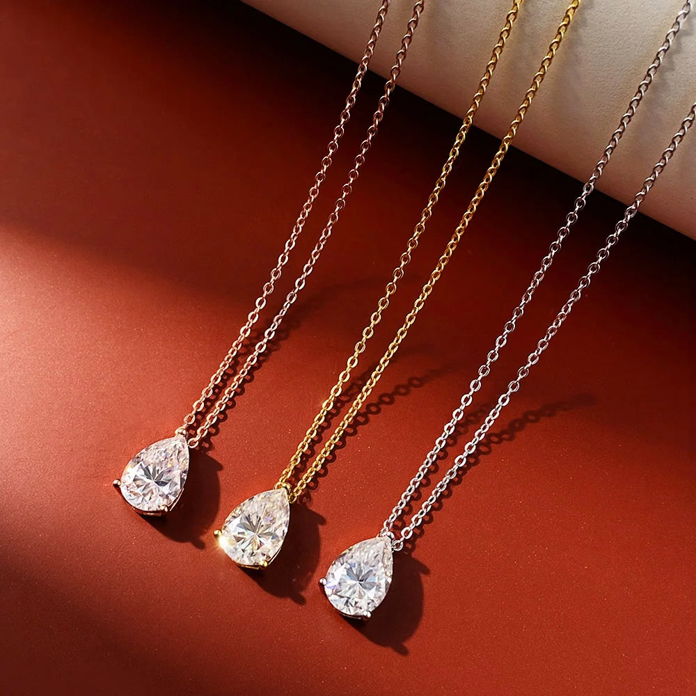 Colar Gota Moissanite Prata 925 Luar Orvalho - foto 5