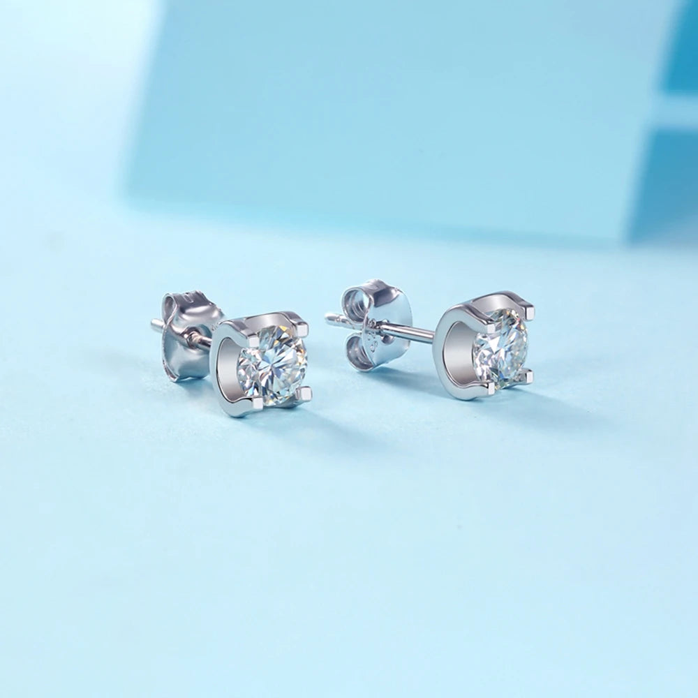 Brinco Solitário Moissanite Prata 925 Luar Stars - foto 5