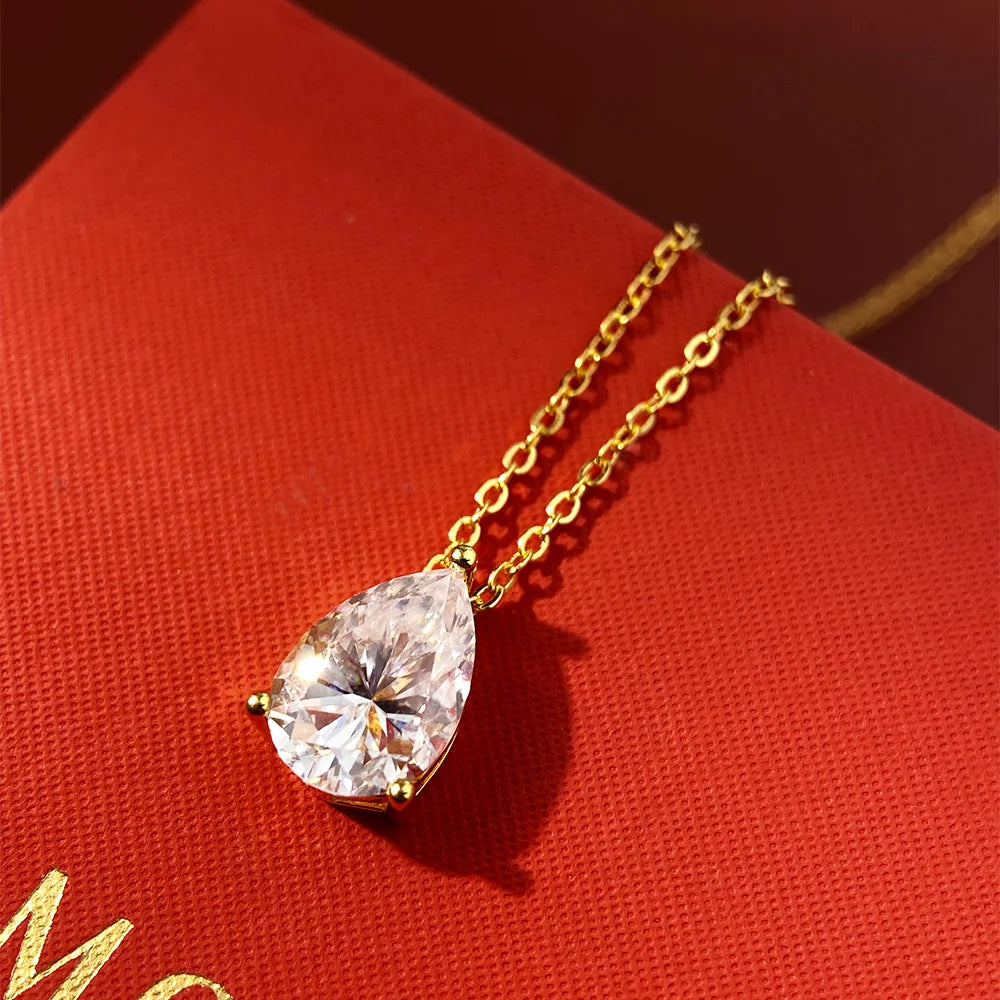 Colar Gota Moissanite Prata 925 Luar Orvalho - foto 11