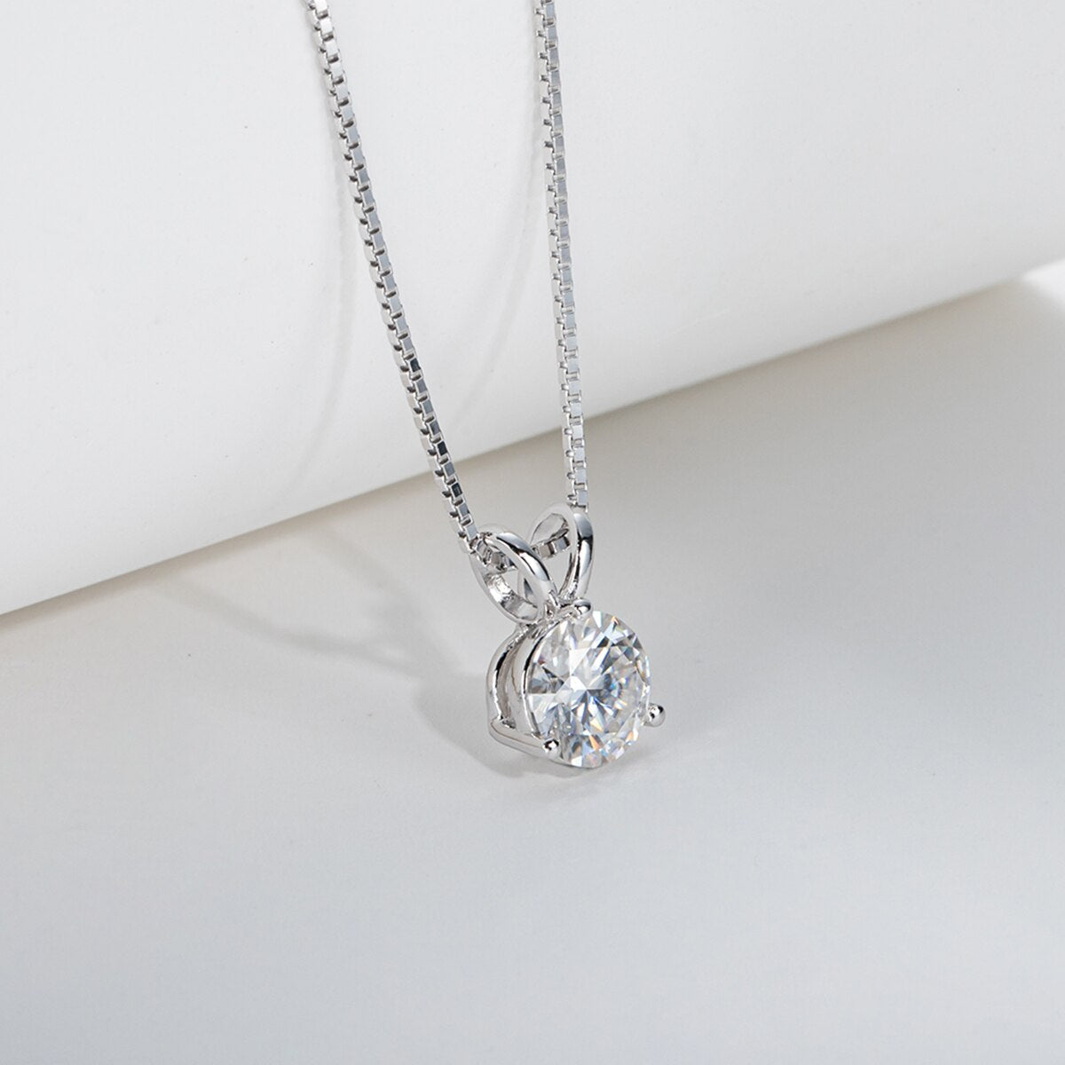Colar Solitário Moissanite Prata 925 Luar Harmonia - foto 4