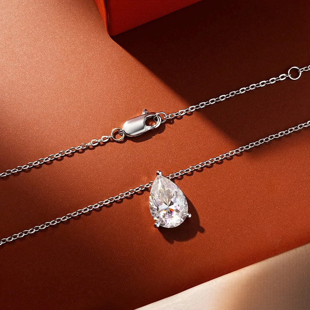 Colar Gota Moissanite Prata 925 Luar Orvalho - foto 3
