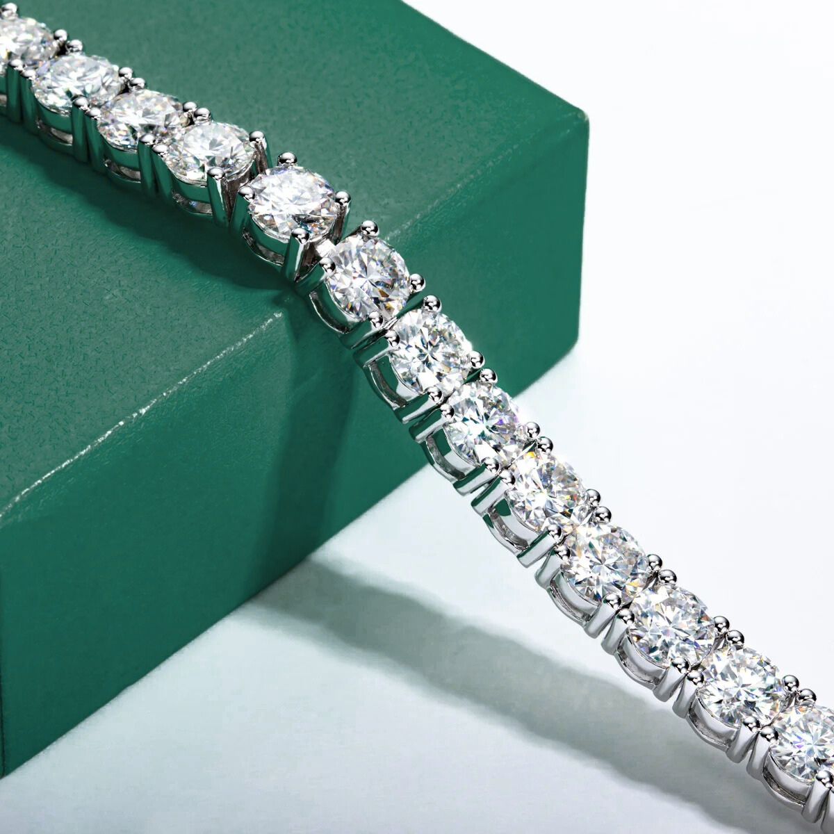 Pulseira Riviera Moissanite com Pedras Brilhantes Luar Lunara - foto 6