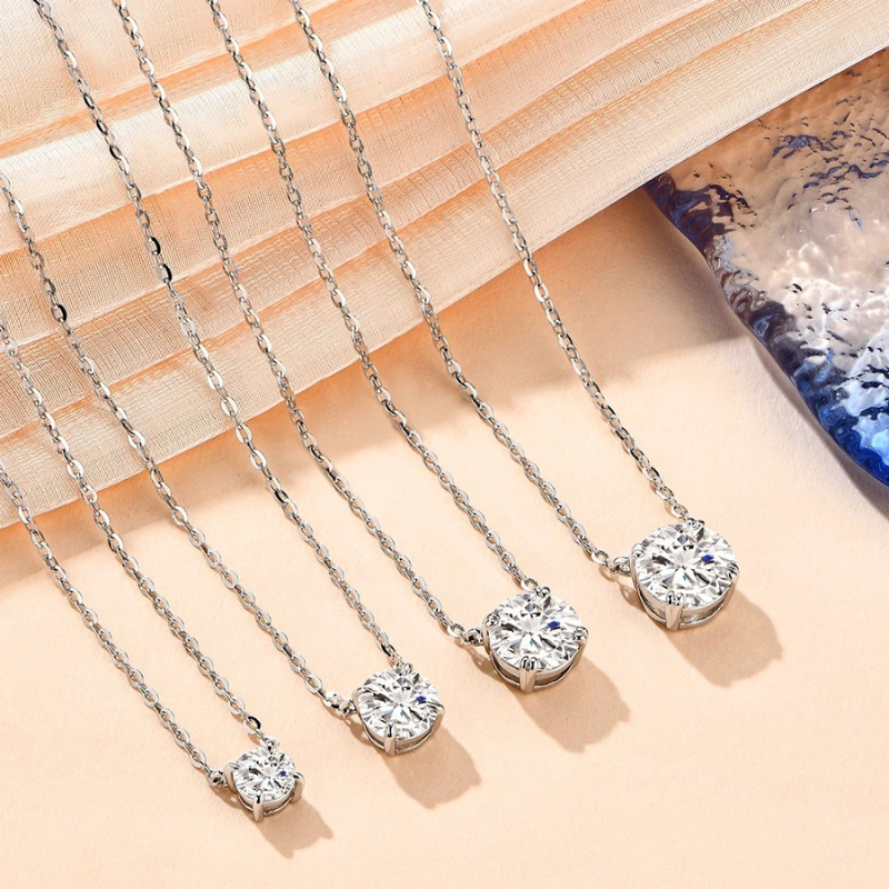 Colar Solitário Moissanite Prata 925 Luar Serenidade - foto 4