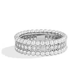 Anel Luar Linz – Aliança Eterna com Moissanite e Ouro 18k