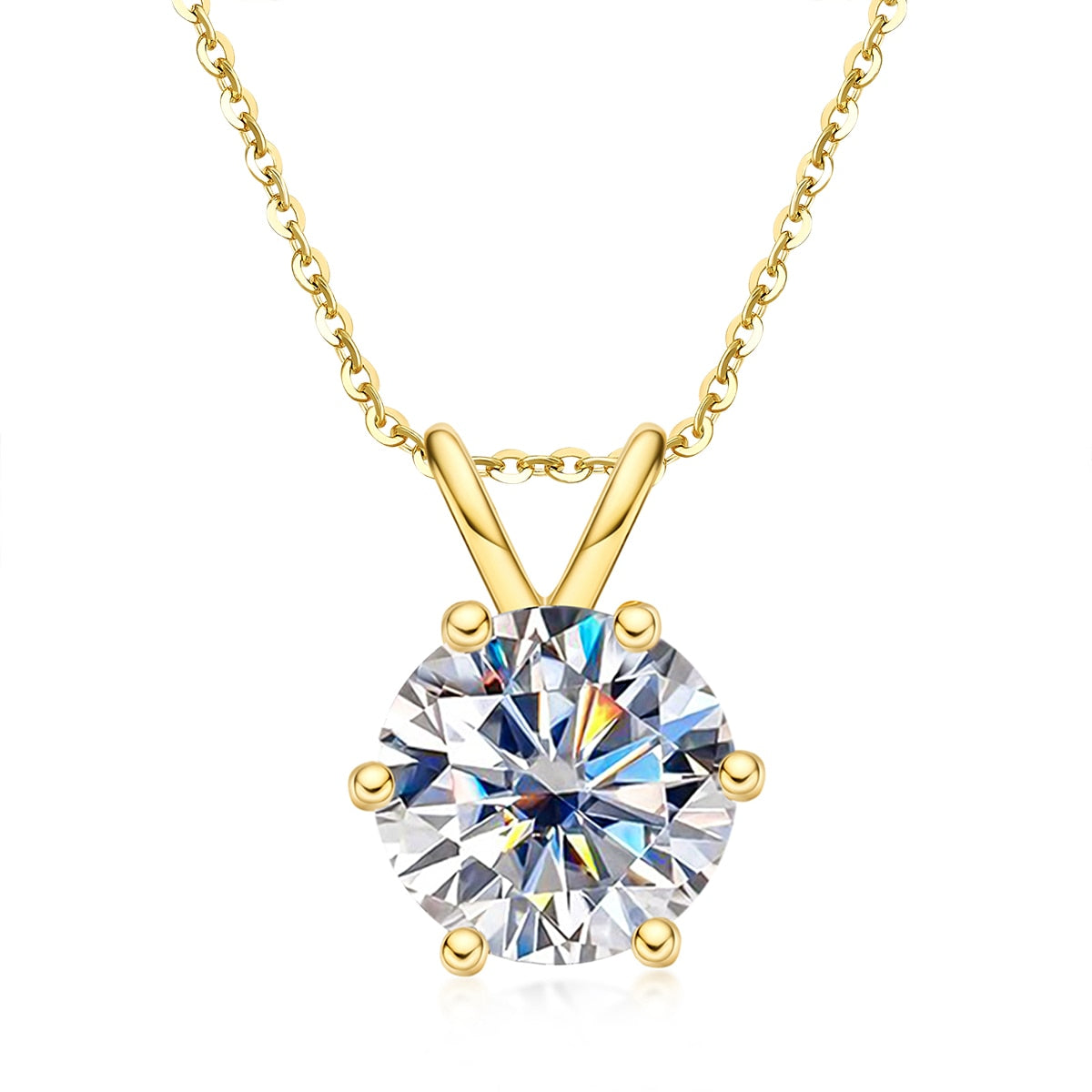 Colar Solitário Moissanite Banho Ouro 18k Luar Lumina - foto 6