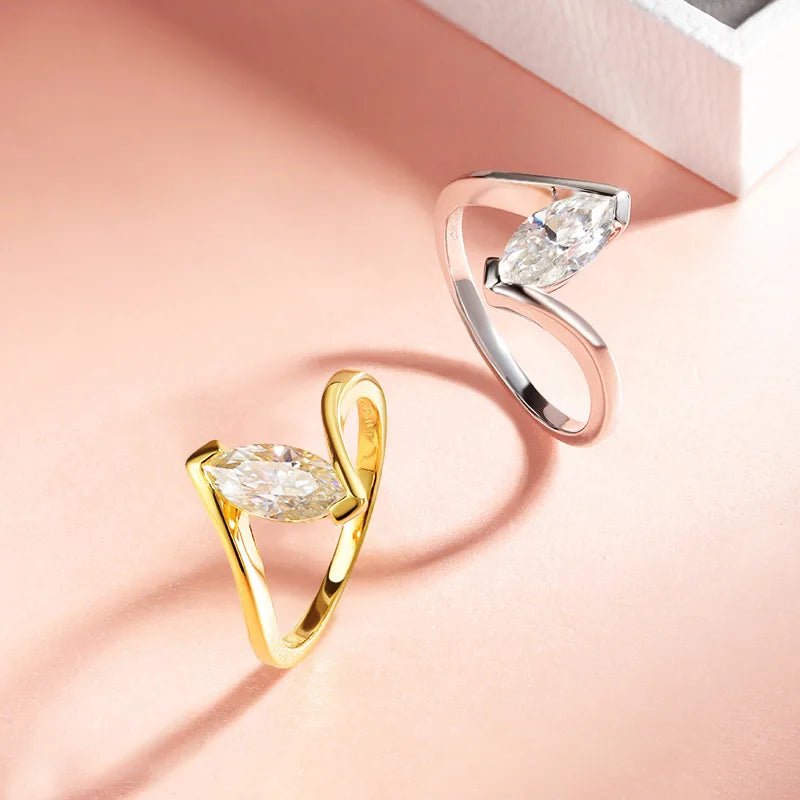 Anel Solitario Moissanite Prata 925 Luar Celeste - foto 11