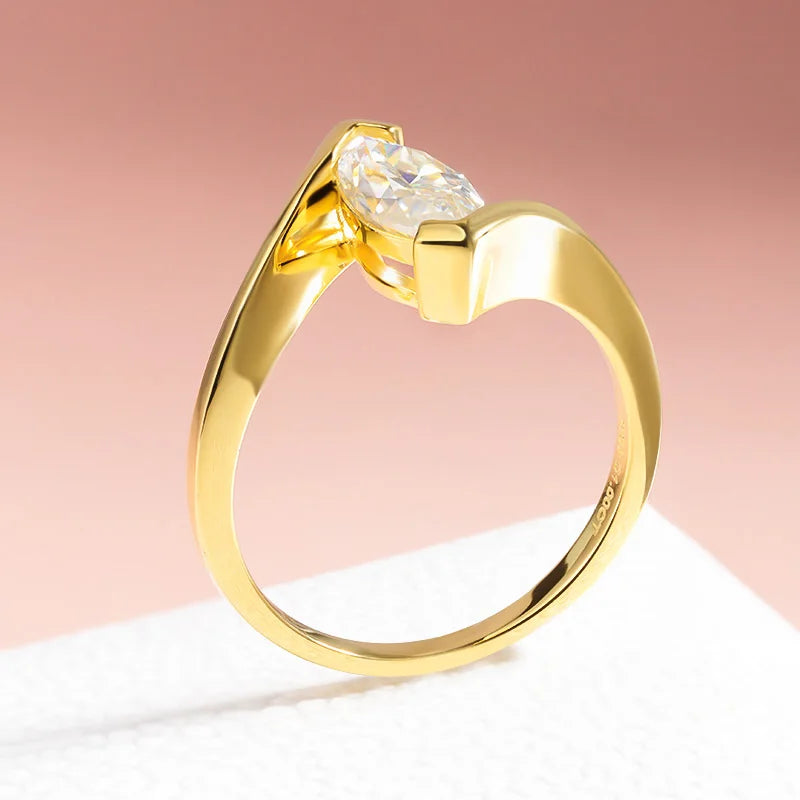 Anel Solitario Moissanite Prata 925 Luar Celeste - foto 12