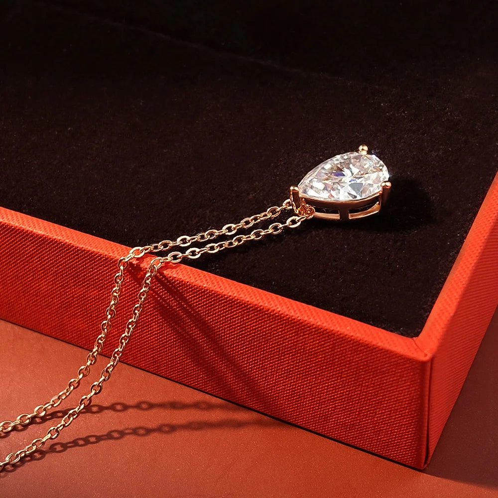 Colar Gota Moissanite Prata 925 Luar Orvalho - foto 4