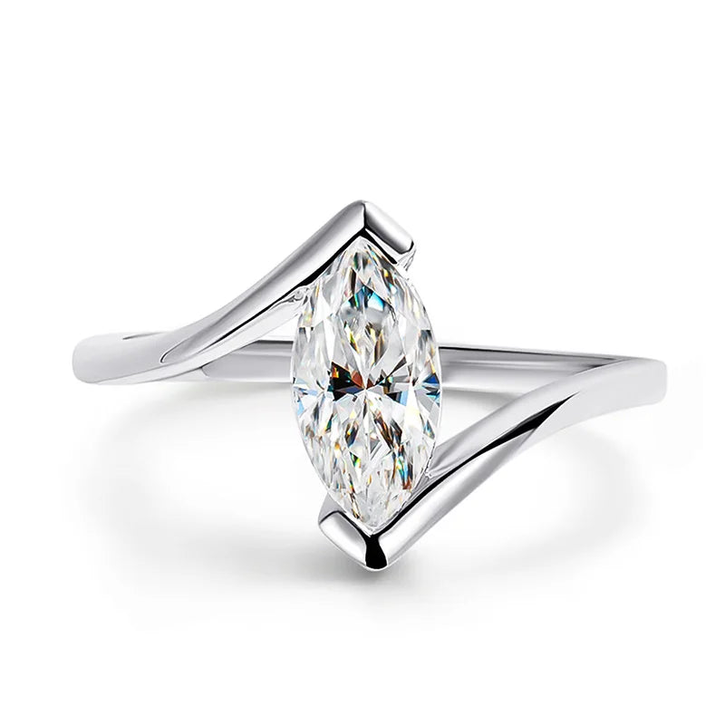 Anel Solitario Moissanite Prata 925 Luar Celeste - foto 17