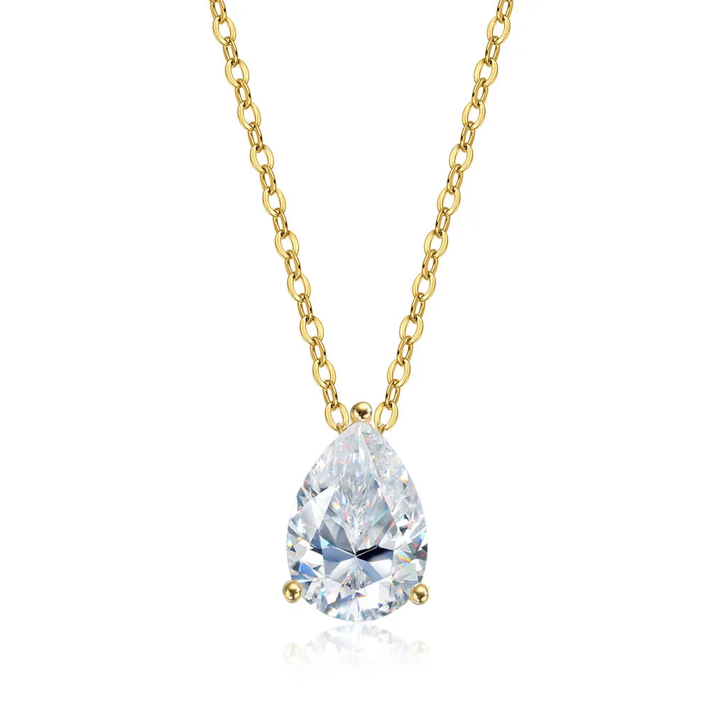 Colar Gota Moissanite Prata 925 Luar Orvalho - foto 16