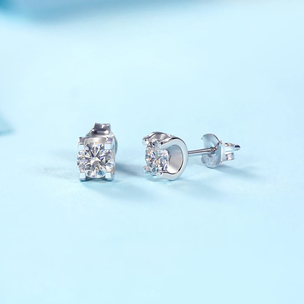 Brinco Solitário Moissanite Prata 925 Luar Stars - foto 4