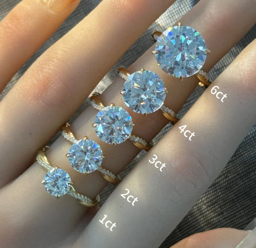 Anel Solitário Moissanite Ouro 18K Luar Istela - foto 5
